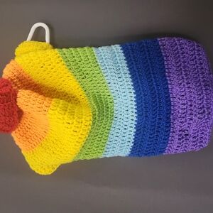 Rainbow Knit Dog Sweater